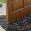 Kirkby Semicircle Mosaic Door Mat Non-Slip Indoor Outdoor