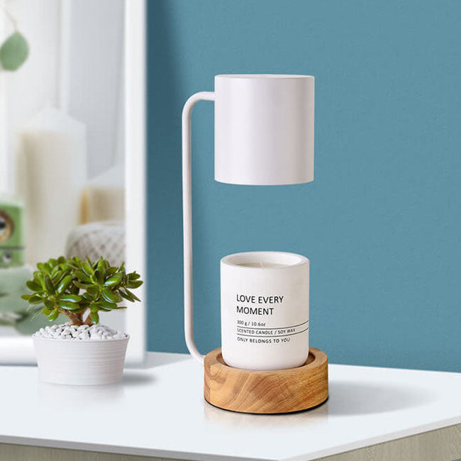 Kettlewell Candle Warmer Lamp Wooden Base Dimmer and Timer