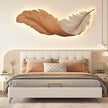 Grasmere Feather Wall Art Lamp LED Remote Dimmable Panel