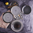 Euclid Dinner Plate Collection Six Patterned Designs