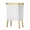 Kelham 15L Slim Waste Bin Odour Sealing Lid Raised Legs