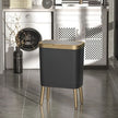Kelham 15L Slim Waste Bin Odour Sealing Lid Raised Legs