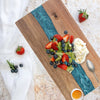 Hawes Resin River Chopping Board Acacia Wood Serving Board