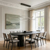Buxton Wave LED Pendant Light Dimmable Metal Linear