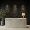 Richmond Bowtie 3D Leather Wall Panel Padded Geometric