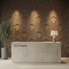 Richmond Bowtie 3D Leather Wall Panel Padded Geometric