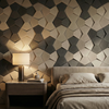 Richmond Bowtie 3D Leather Wall Panel Padded Geometric