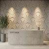 Richmond Bowtie 3D Leather Wall Panel Padded Geometric