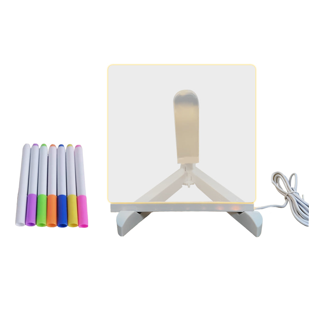 Easby LED Acrylic Message Board Lamp Set of 2 Writable