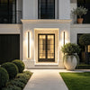 Ludlow Linear Outdoor Wall Light LED Strip IP65 Black