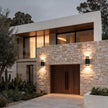 Acomb Up Down Outdoor Wall Light Black 12W LED