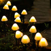 Grassington Solar Mushroom String Lights 5 m Garden