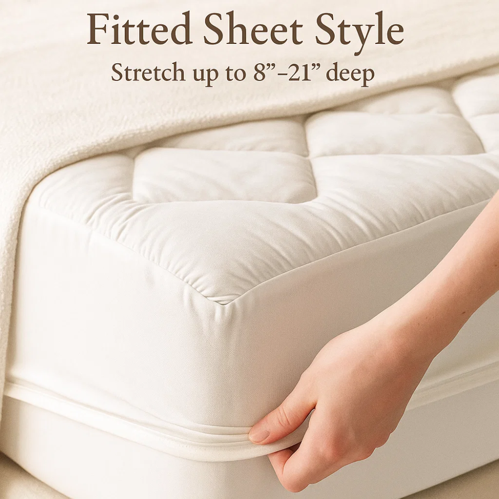 Aysgarth Cooling Mattress Topper Breathable Six Bed Sizes