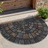 Kirkby Semicircle Mosaic Door Mat Non-Slip Indoor Outdoor