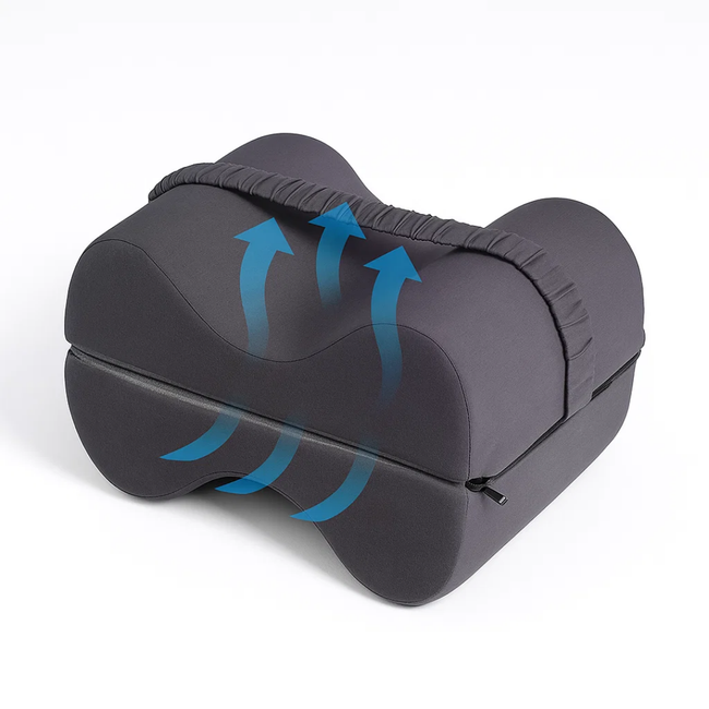 Embsay Memory Foam Knee Pillow Contoured for Side Sleepers