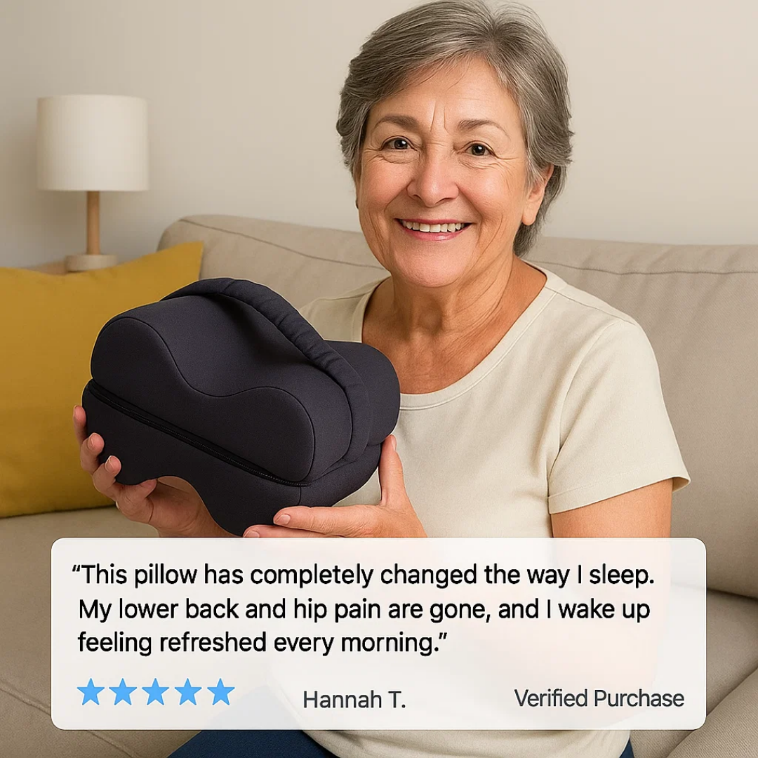 Embsay Memory Foam Knee Pillow Contoured for Side Sleepers