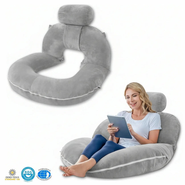 Wensley Adjustable Reading Pillow Folding U Shape Design