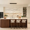 Buxton Wave LED Pendant Light Dimmable Metal Linear