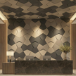 Richmond Bowtie 3D Leather Wall Panel Padded Geometric