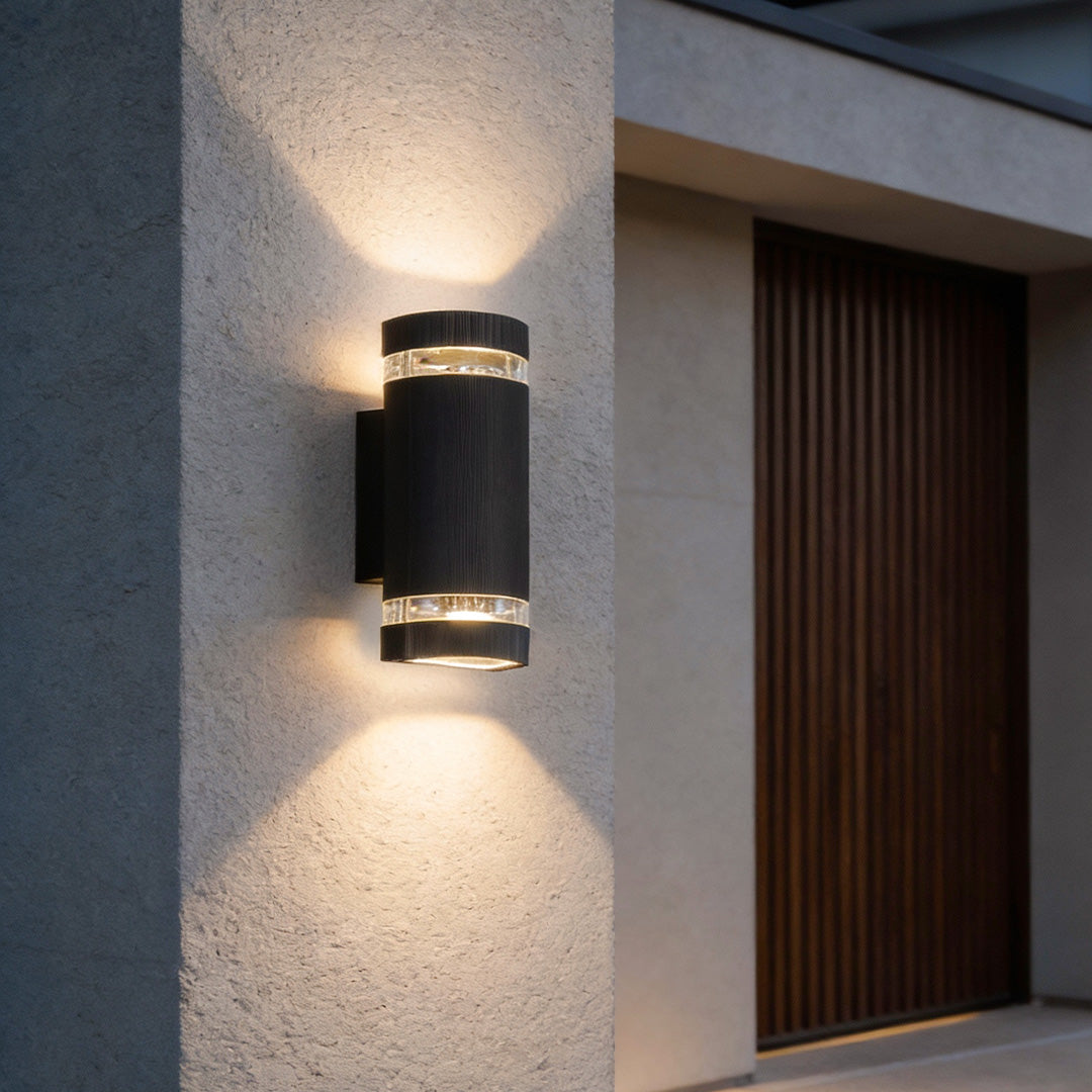 Acomb Up Down Outdoor Wall Light Black 12W LED