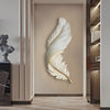Grasmere Feather Wall Art Lamp LED Remote Dimmable Panel