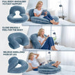 Wensley Adjustable Reading Pillow Folding U Shape Design