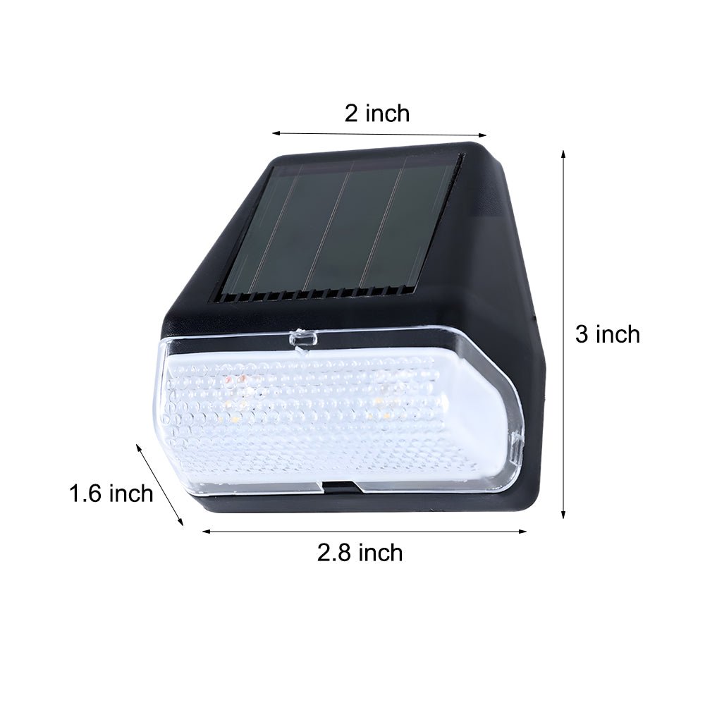 Corbridge Solar Step Lights Set of 8 Dusk to Dawn