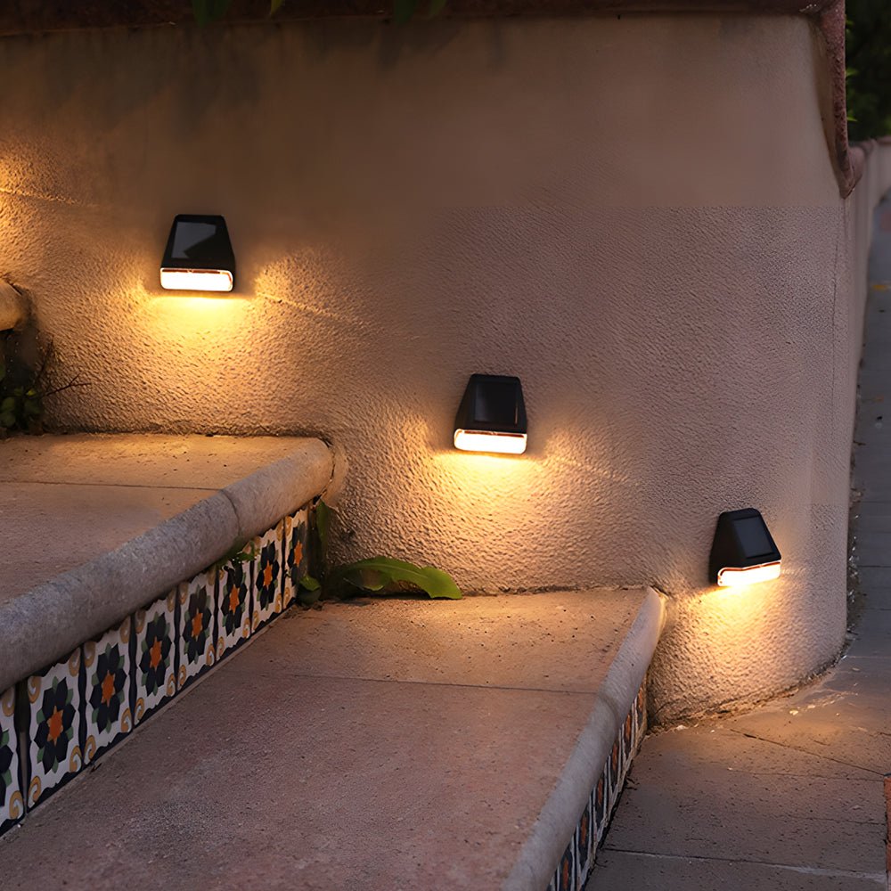 Corbridge Solar Step Lights Set of 8 Dusk to Dawn