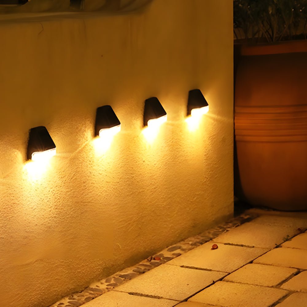 Corbridge Solar Step Lights Set of 8 Dusk to Dawn