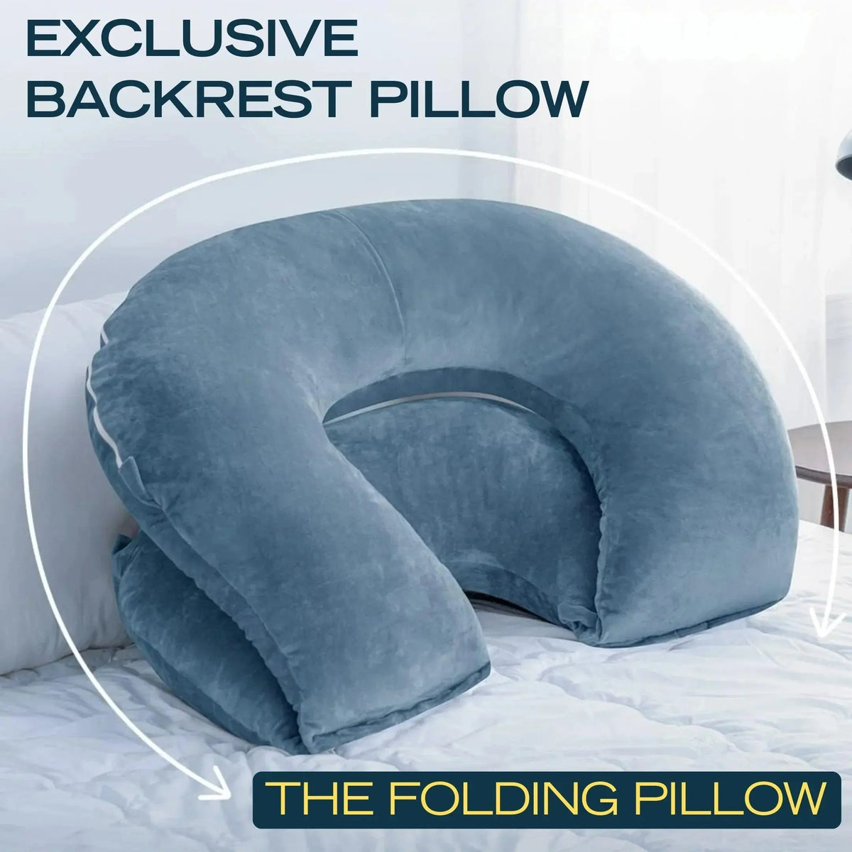 Wensley Adjustable Reading Pillow Folding U Shape Design