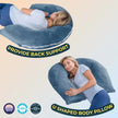 Wensley Adjustable Reading Pillow Folding U Shape Design
