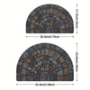 Kirkby Semicircle Mosaic Door Mat Non-Slip Indoor Outdoor