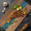 Hawes Resin River Chopping Board Acacia Wood Serving Board