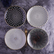 Euclid Dinner Plate Collection Six Patterned Designs