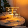 Easby LED Acrylic Message Board Lamp Set of 2 Writable