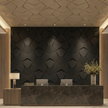 Richmond Bowtie 3D Leather Wall Panel Padded Geometric