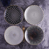 Euclid Dinner Plate Collection Six Patterned Designs