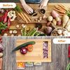 Cartmel Bamboo Chopping Board with Trays and Four Graters