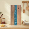 Hawes Resin River Chopping Board Acacia Wood Serving Board