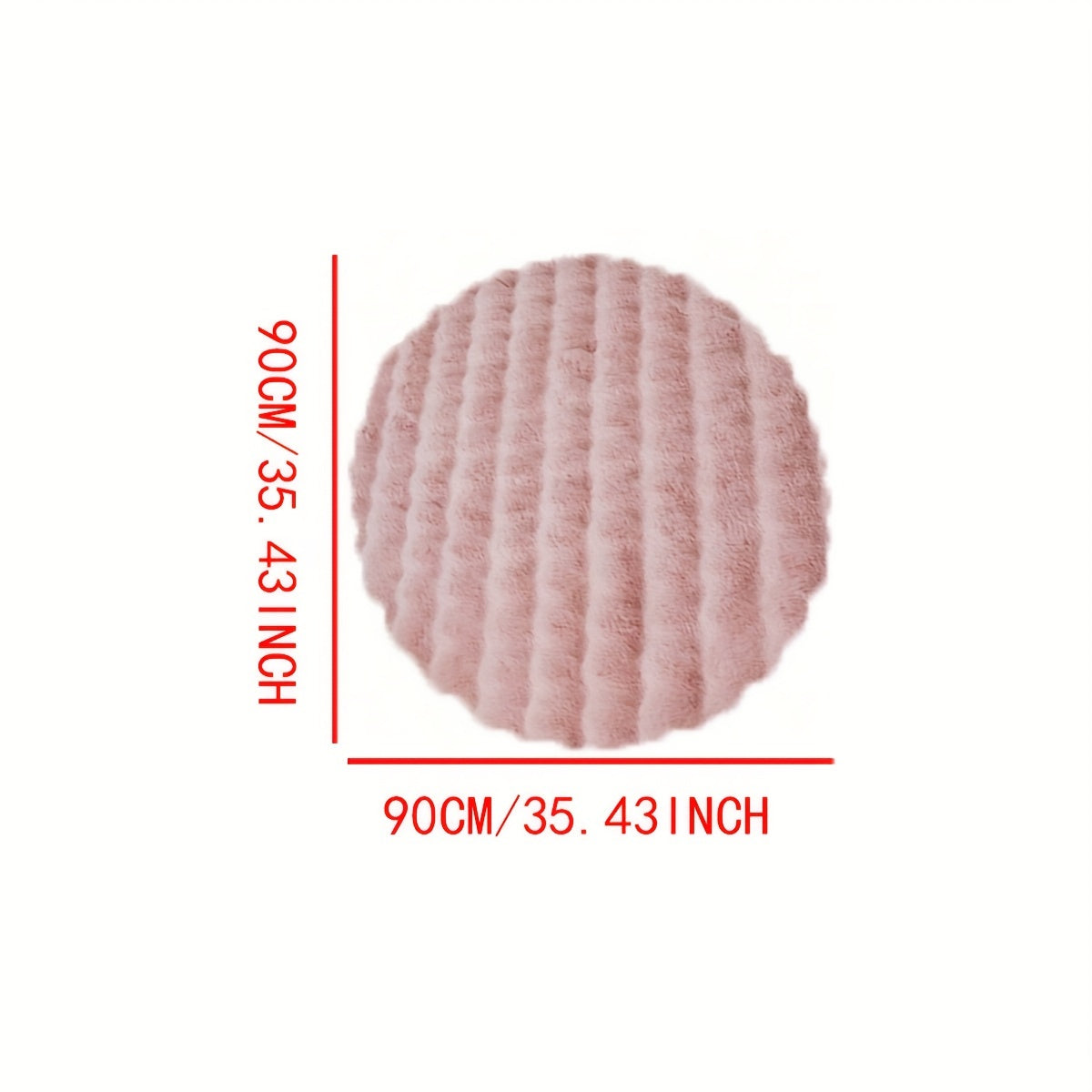 Askham Round Bubble Rug Fluffy Fleece Circle Carpet