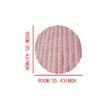 Askham Round Bubble Rug Fluffy Fleece Circle Carpet