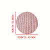Askham Round Bubble Rug Fluffy Fleece Circle Carpet