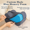 Embsay Memory Foam Knee Pillow Contoured for Side Sleepers