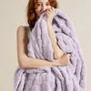 Dentdale Checkered Fleece Throw Blanket Soft Four Sizes