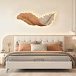 Grasmere Feather Wall Art Lamp LED Remote Dimmable Panel