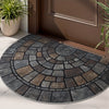 Kirkby Semicircle Mosaic Door Mat Non-Slip Indoor Outdoor