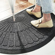 Hayling Semicircle Rubber Door Mat Non-Slip Dirt Trapping