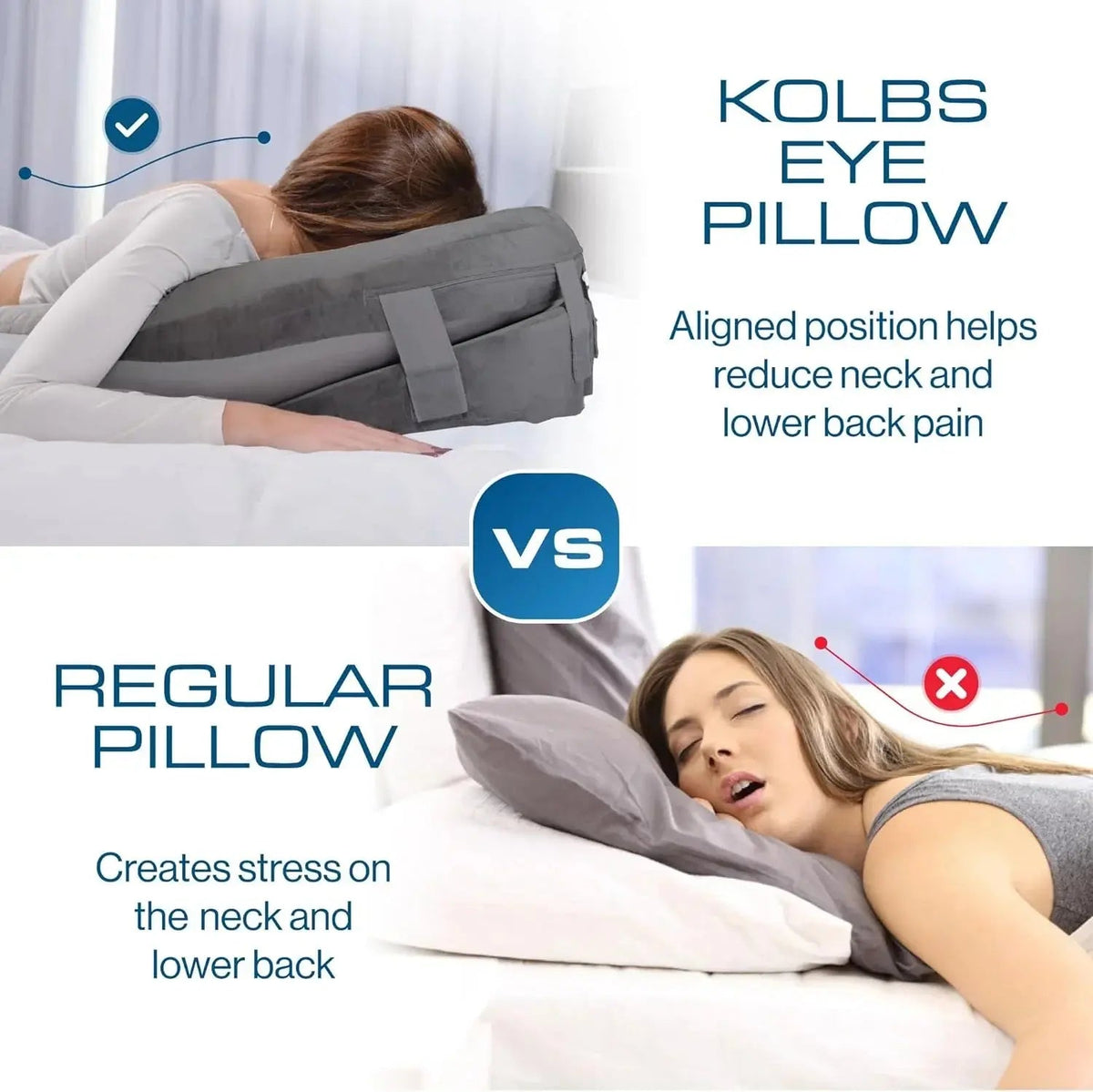 Garsdale Face Down Pillow Dual Sided Memory Foam Cushion