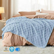 Dentdale Checkered Fleece Throw Blanket Soft Four Sizes