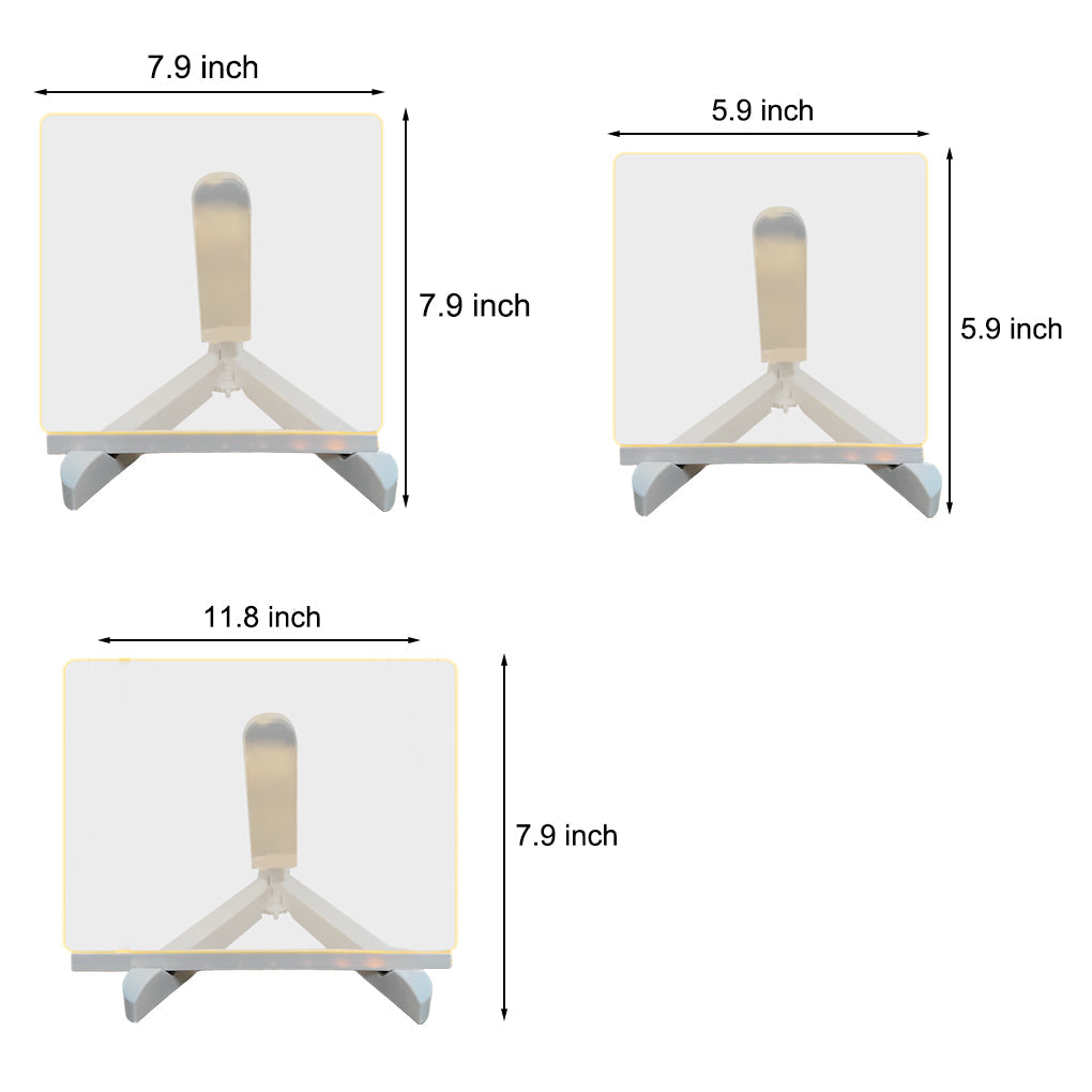 Easby LED Acrylic Message Board Lamp Set of 2 Writable